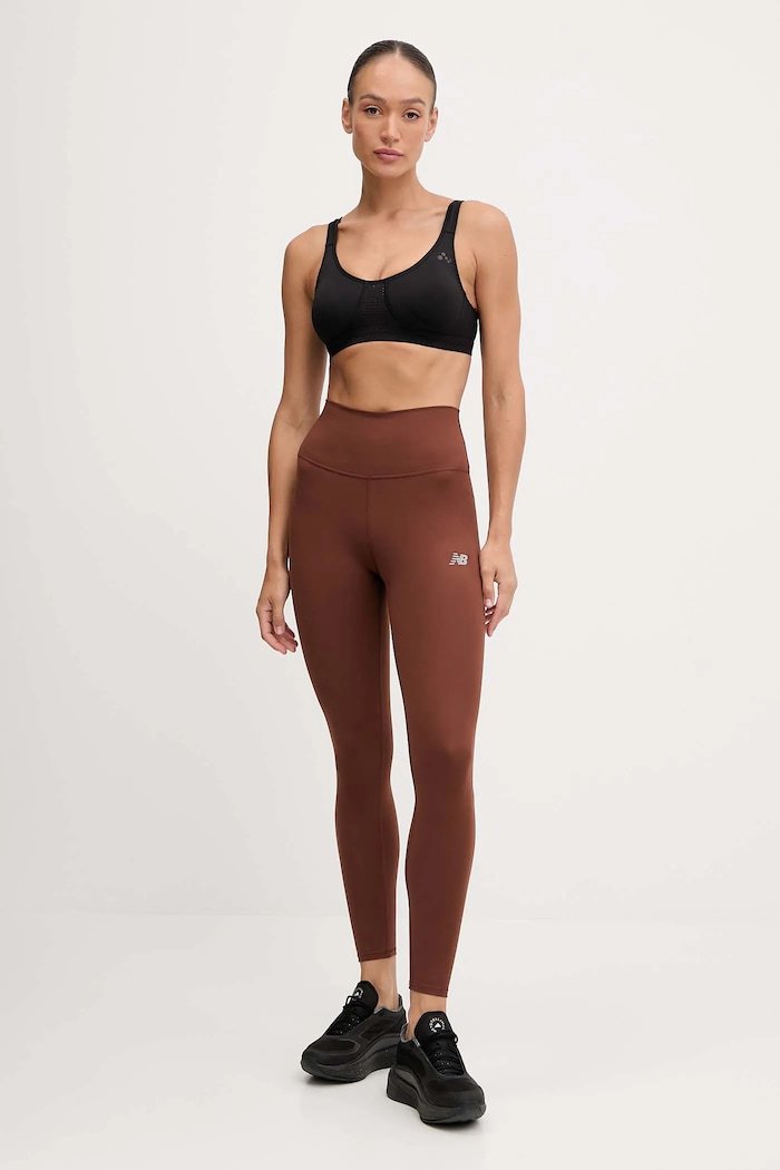 Tréninkové legíny New Balance WP51112ROK hnědá AW25
