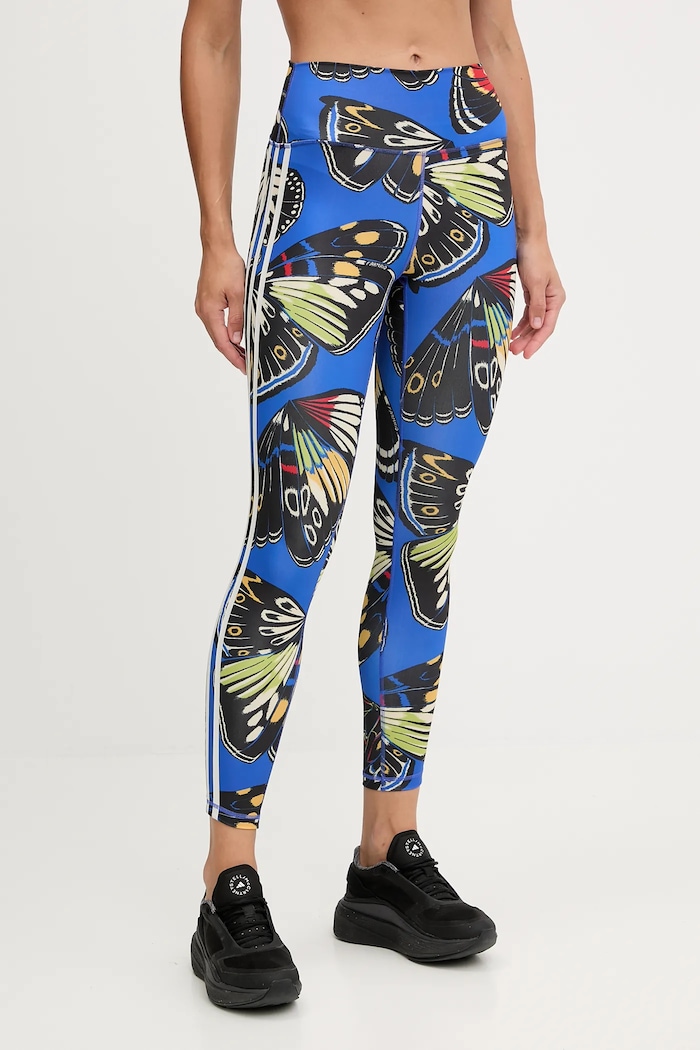 adidas Performance legginsy treningowe x Farm Rio wzorzyste niebieski JL8628