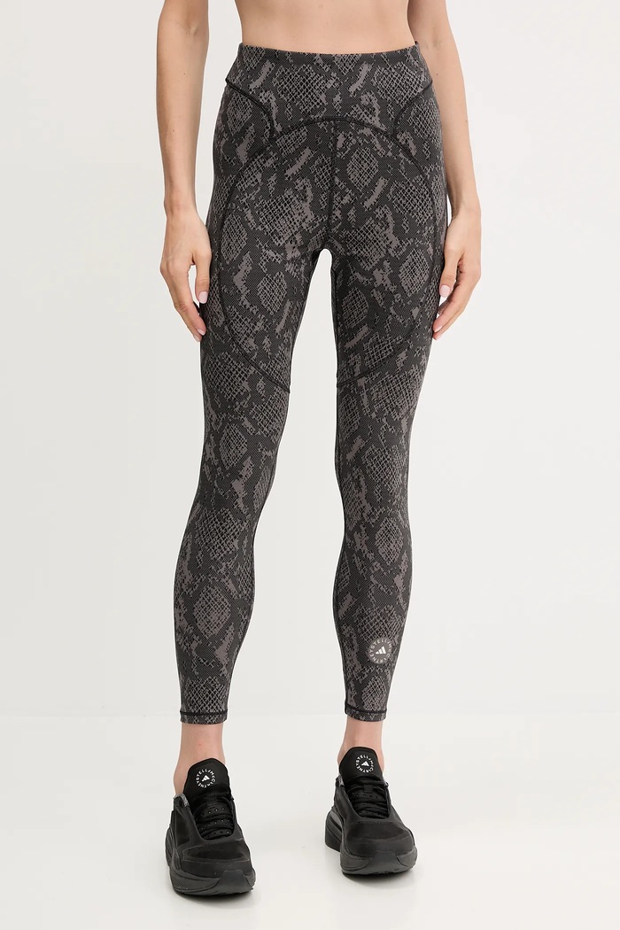 adidas by Stella McCartney legginsy treningowe TruePurpose wzorzyste szary JM8457