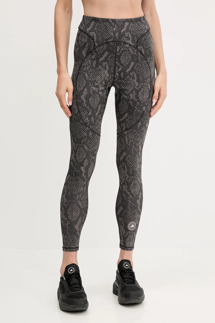 adidas by Stella McCartney legginsy treningowe TruePurpose wzorzyste szary JM8457
