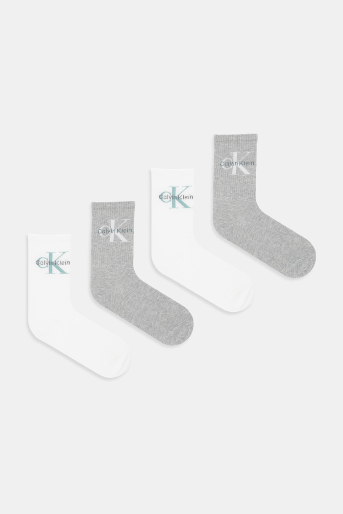 Calvin Klein Jeans zokni 4 pár hosszúszárú zokni szürke 701235384