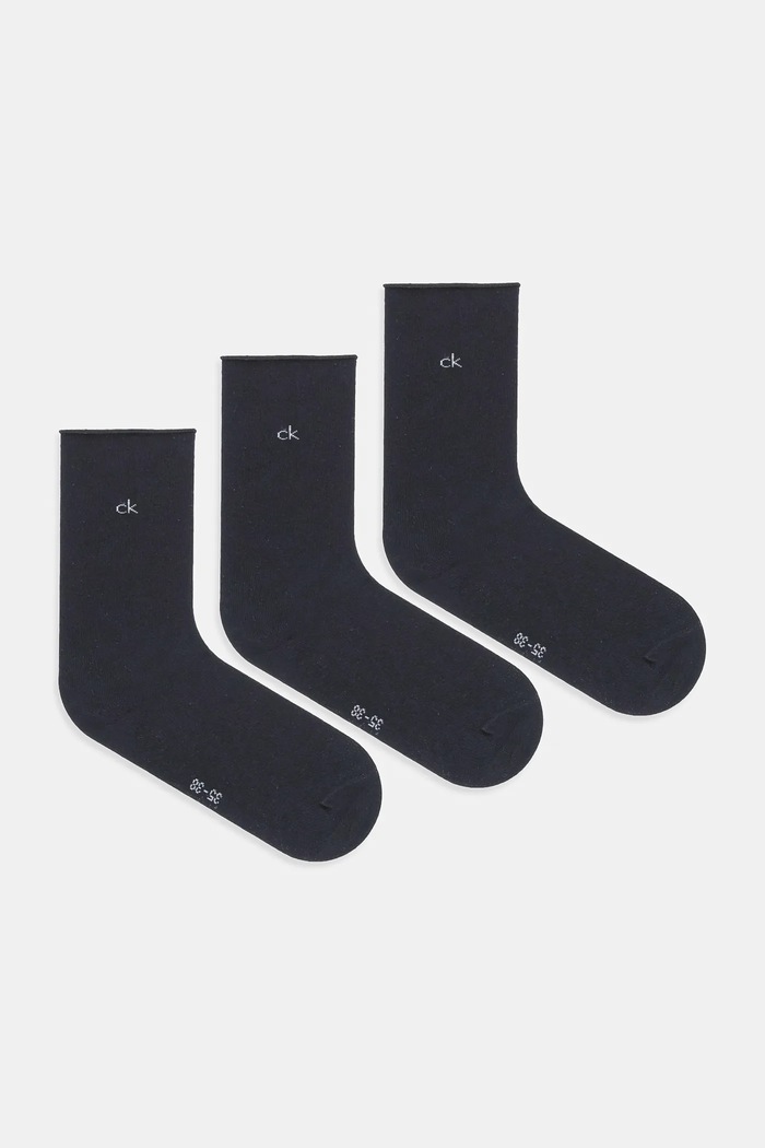 Calvin Klein skarpetki 3-pack skarpetki długie czarny 701234368