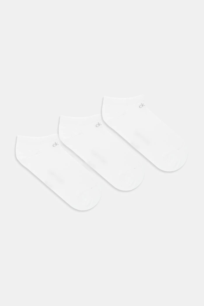 Kotníkové ponožky Calvin Klein 3-pack krátké ponožky bílá 701234369
