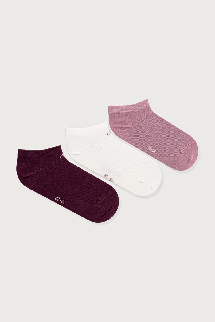Calvin Klein skarpety damskie 3-pack różowy 701234369