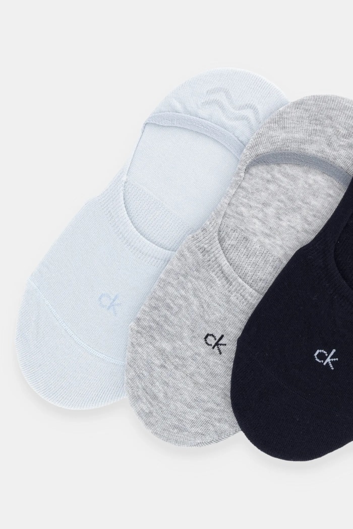 Kotníkové ponožky Calvin Klein 3-pack 701234370 modrá SS26