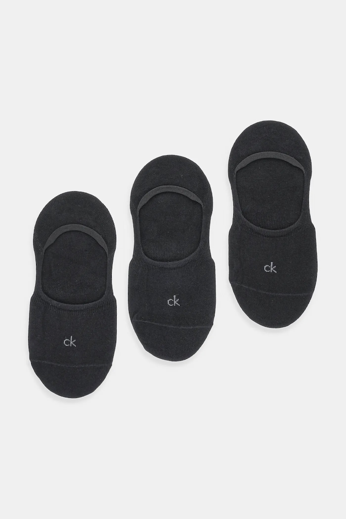 Μικρές κάλτσες Calvin Klein 3-pack στάμπα μαύρο 701234370
