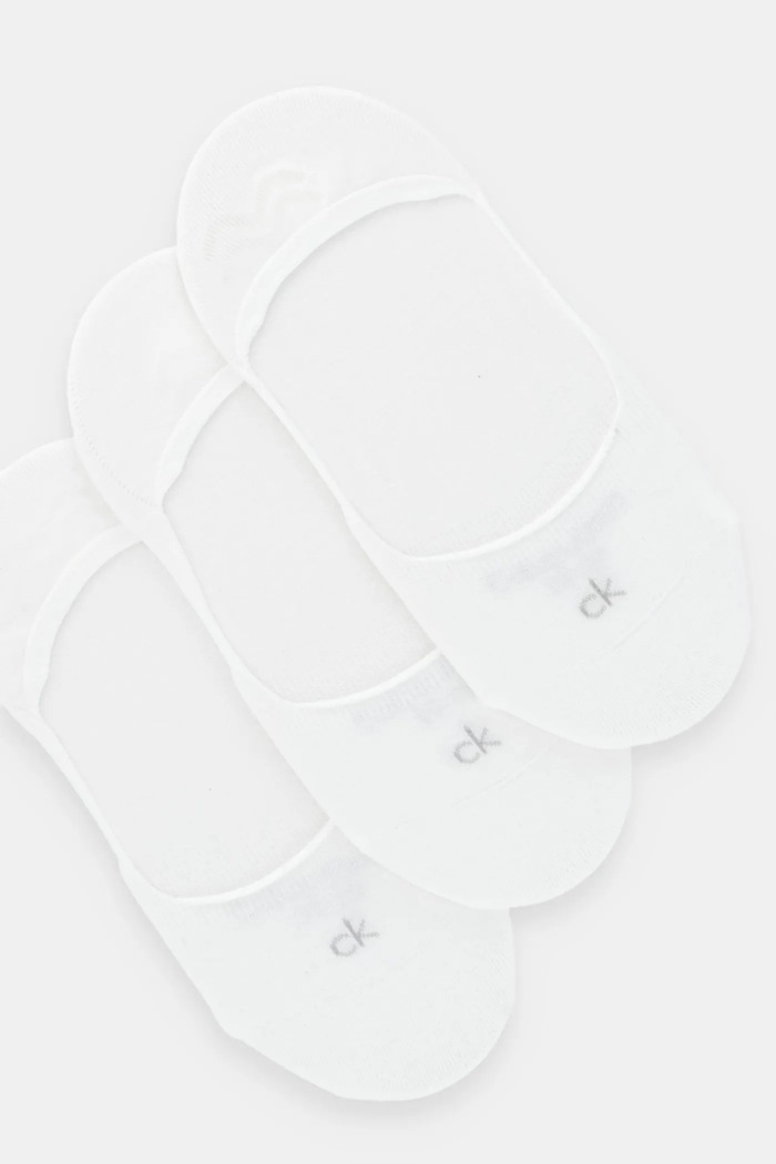 Ponožky Calvin Klein 3-pak 701234371 biela AW25
