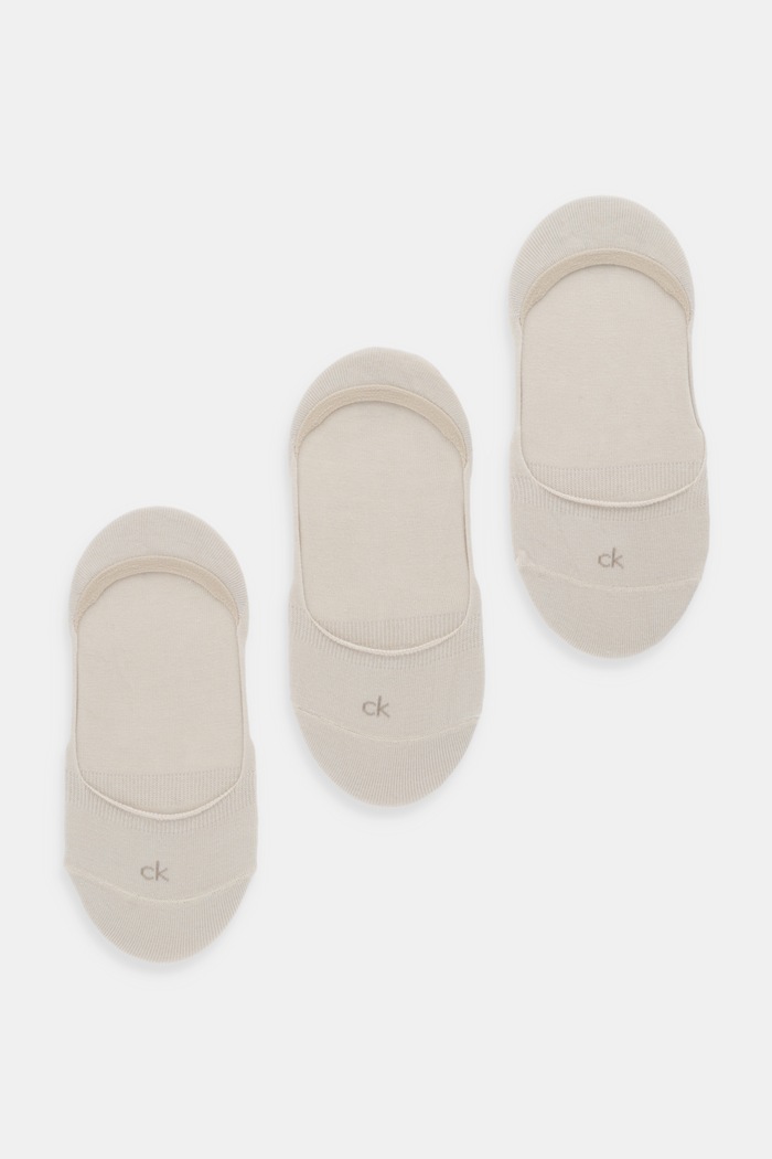 Чорапи Calvin Klein (3 чифта) терлици бежов 701234371