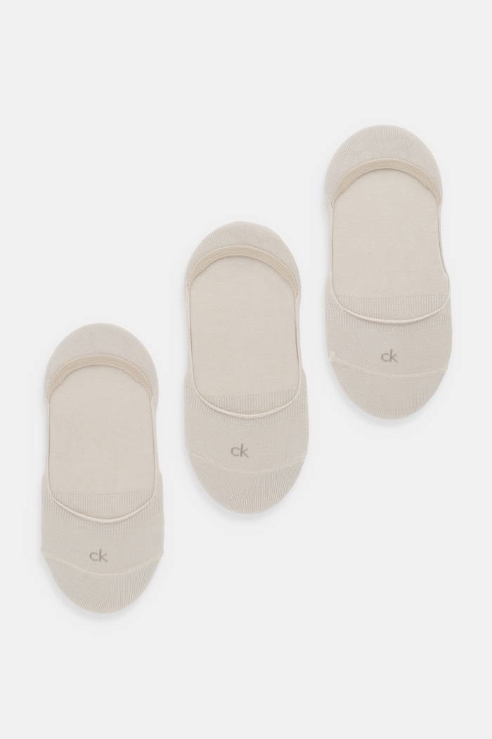 Чорапи Calvin Klein (3 чифта) терлици бежов 701234371