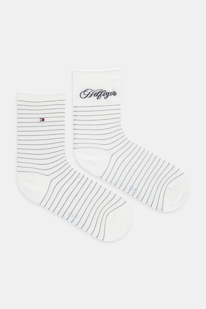 Tommy Hilfiger skarpetki 2-pack pasy beżowy 701236455