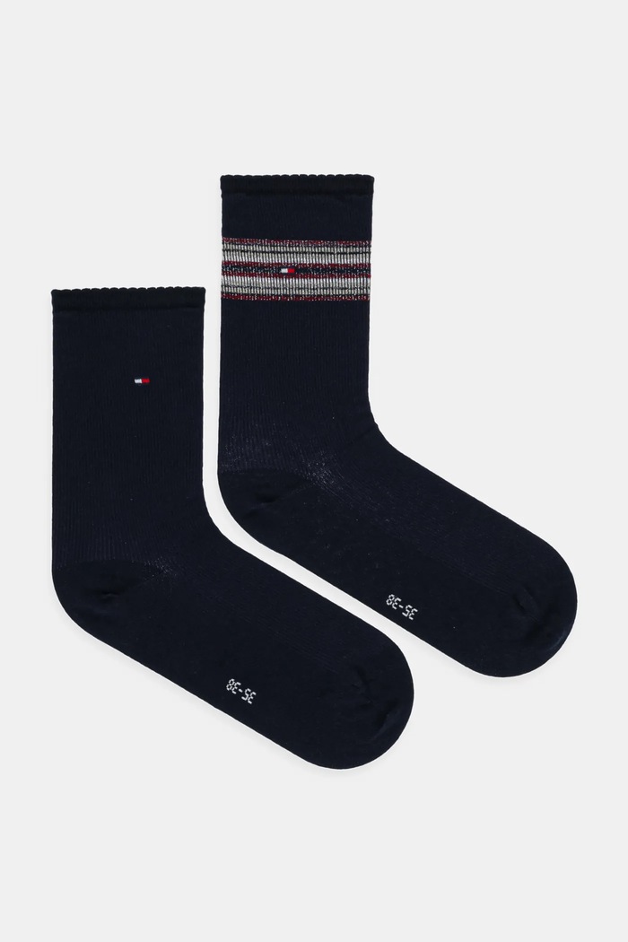 Tommy Hilfiger skarpetki 2-pack skarpetki długie granatowy 701236458