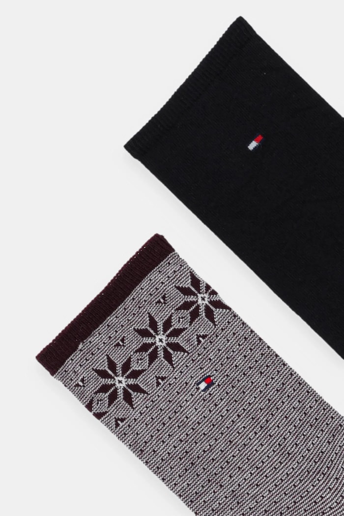 Tommy Hilfiger șosete 2-pack 701236502 burgundia AW25