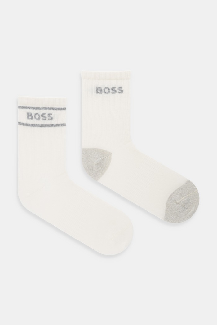 Κάλτσες BOSS 2-pack Bashinah ψηλές κάλτσες μπεζ 50546426
