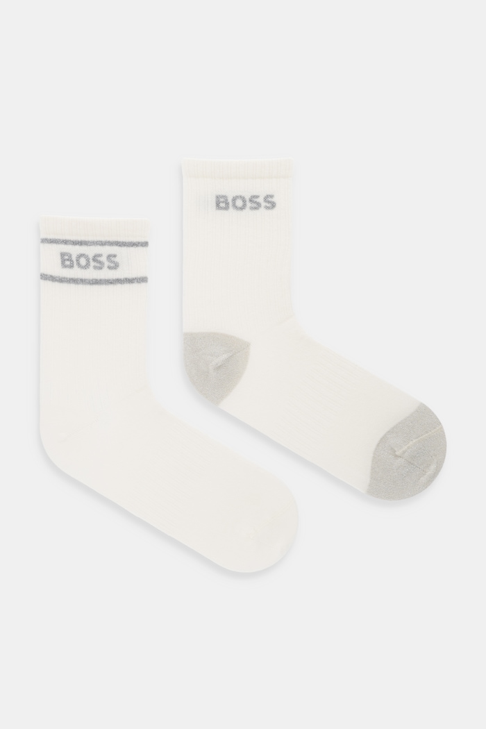 Κάλτσες BOSS 2-pack Bashinah ψηλές κάλτσες μπεζ 50546426