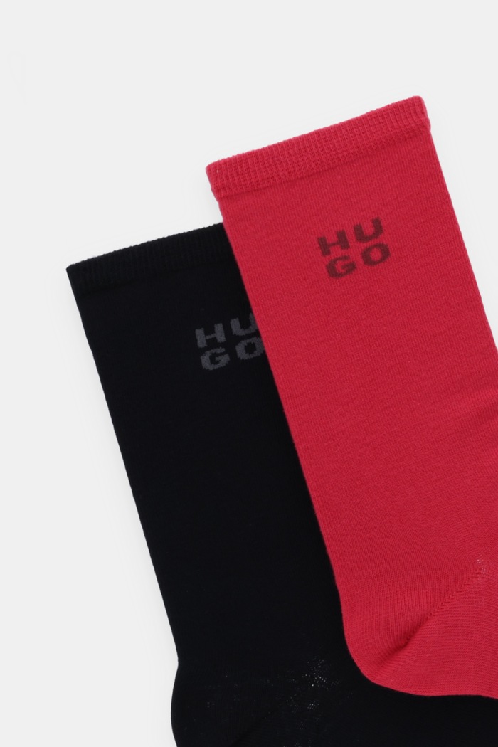 Ponožky HUGO 2-pak 2P RS UNI LOGO CC W 50549831 čierna AW25
