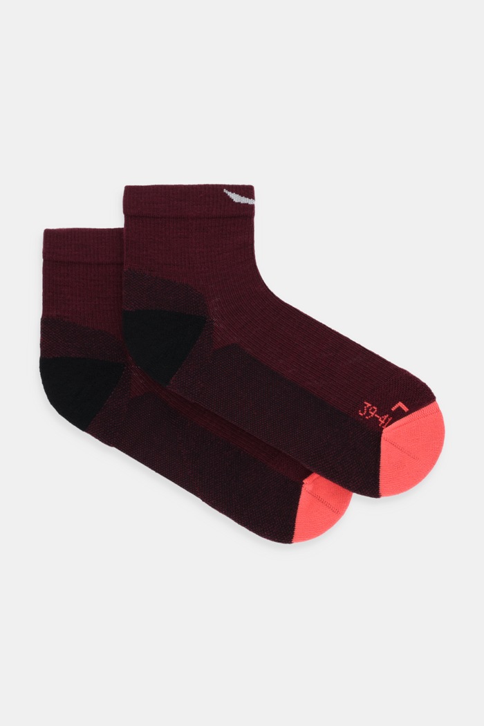 Salewa nogavice ženske MTN Merino bordo 00.0000069031