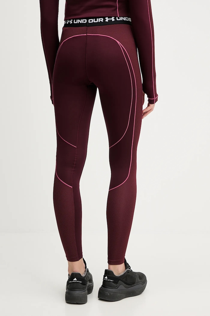 Odzież Under Armour legginsy treningowe ColdGear 6003997 bordowy