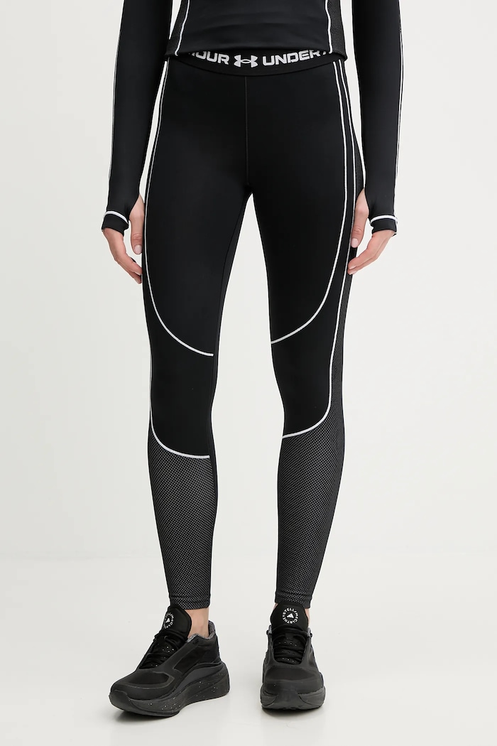 Under Armour legginsy treningowe ColdGear dzianina czarny 6003997