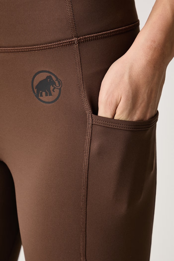 Legginsy sportowe damskie Crag Winter Mammut 1022.02700 brązowy