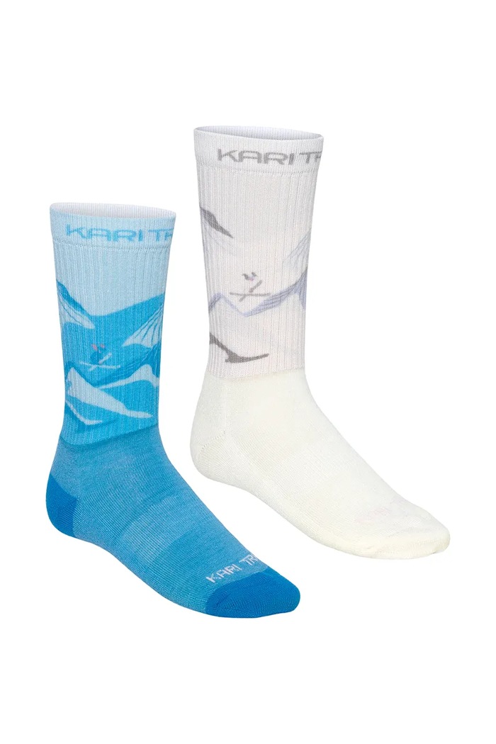 Kari Traa Skarpety damskie z dodatkiem wełny PUFFIN 2-pack biały 611465