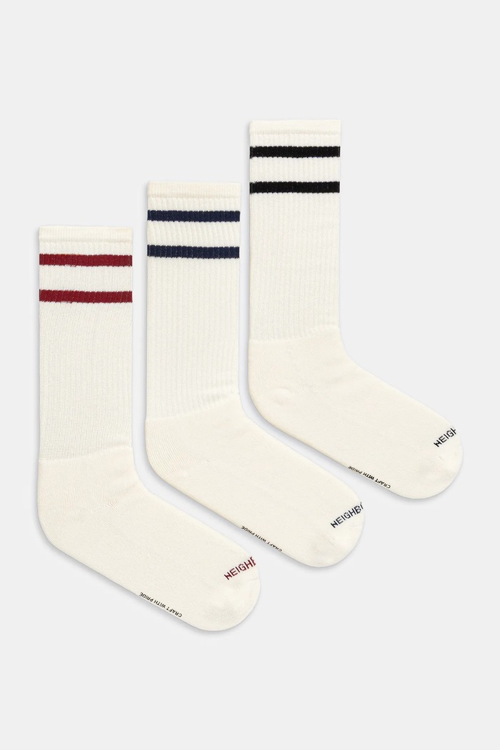 NEIGHBORHOOD socks CLASSIC 3PACK 3-pack ankle socks beige 252KWNH.UWM01