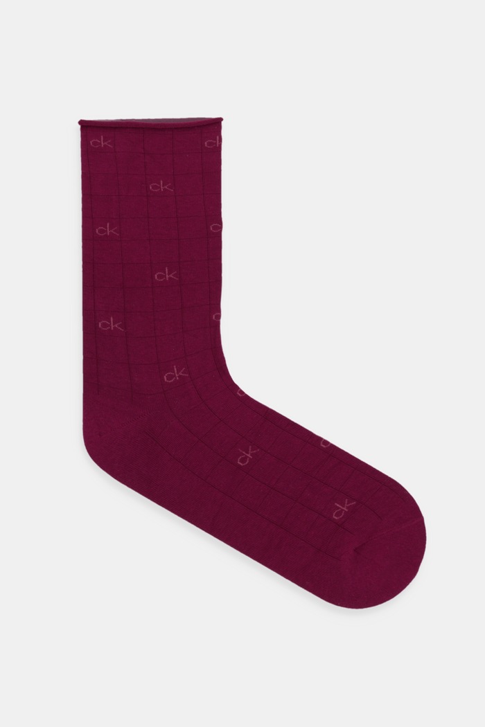 Oblečenie Ponožky Calvin Klein 3-pak 701235368 burgundské