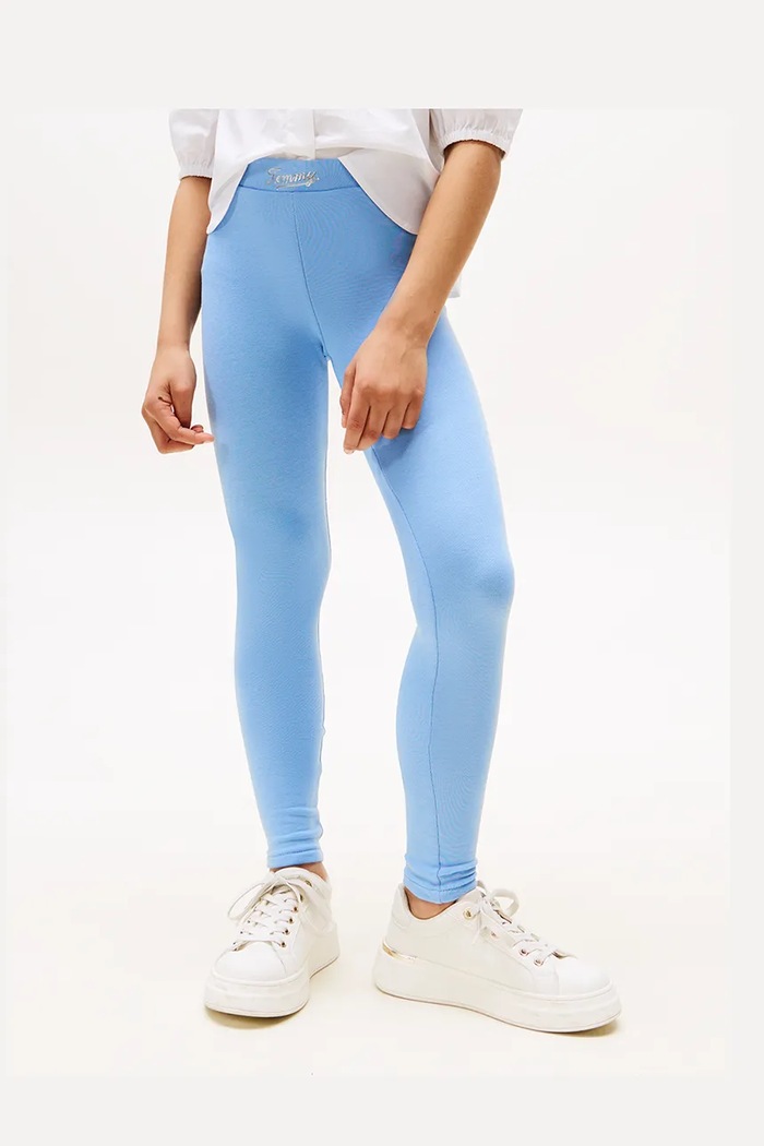 Dziewczynka Tommy Hilfiger legginsy KG0KG08628.128.176.9BYA niebieski