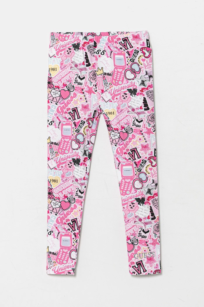 Guess Legginsy dziecięce różowy K5YB00.K6YW4.9BYA
