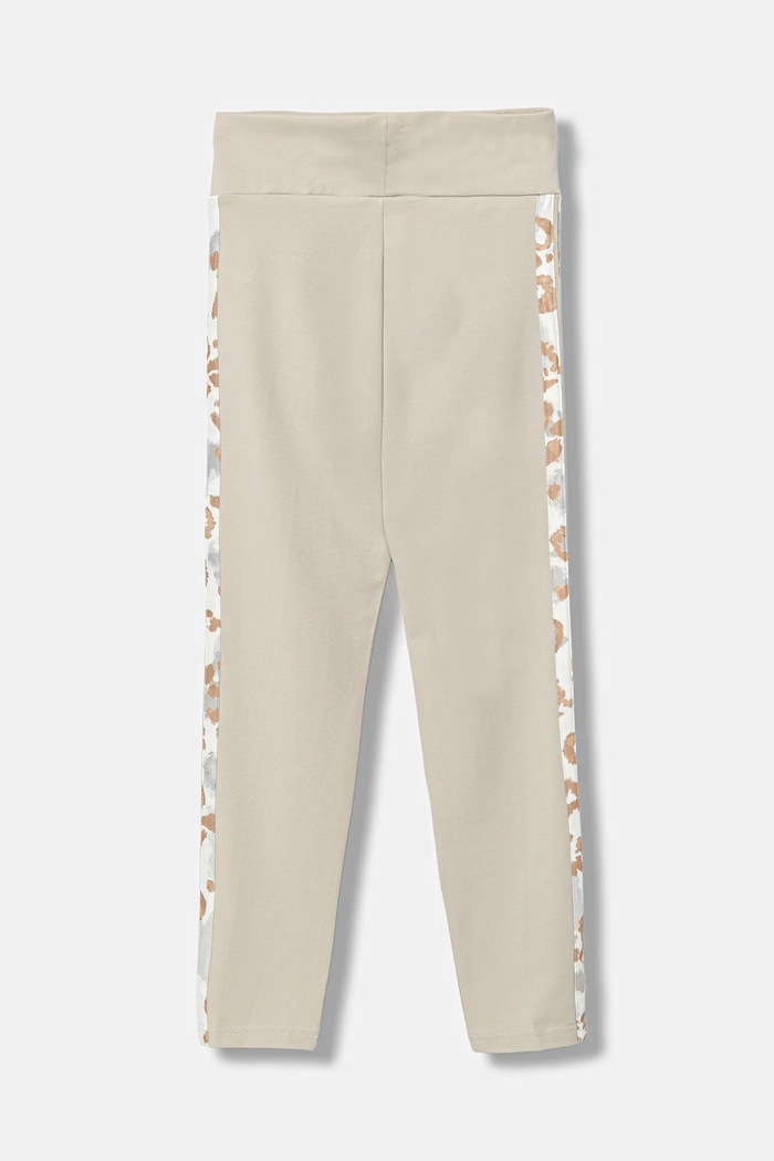 Dziewczynka adidas legginsy dziecięce KC5452 beżowy