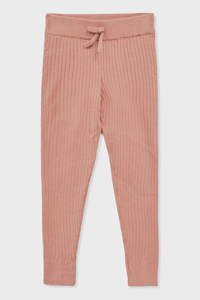Mayoral legginsy dziecięce dzianina różowy 10059.6J.Mini.9BYA