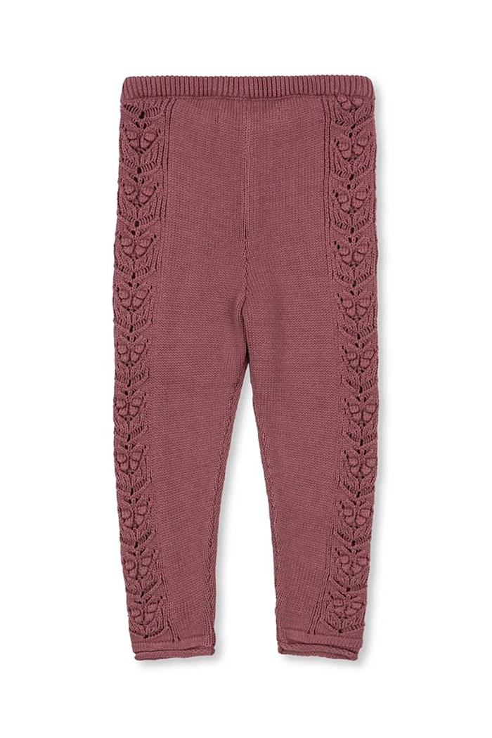 Konges Sløjd leggins din bumbac pentru copii CABBY PANTS GOTS KS103738.9BYA roz AW25