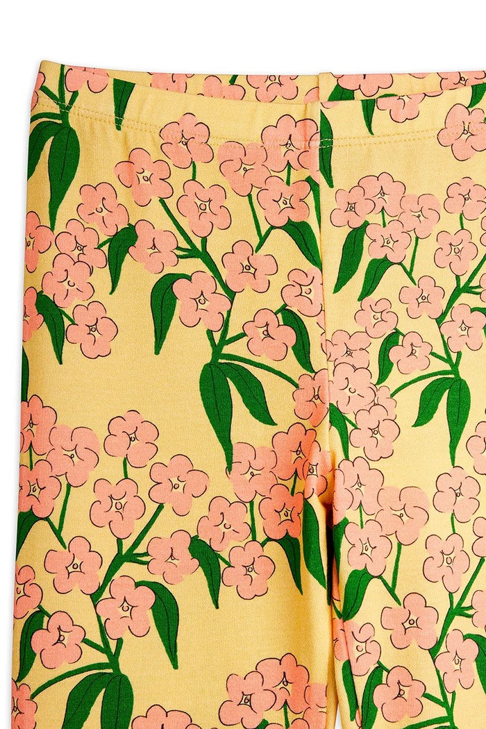 Detské legíny Mini Rodini Alpine flowers žltá 25730121