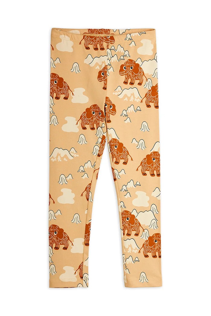 Detské legíny Mini Rodini Mammoth 25730122 béžová AW25