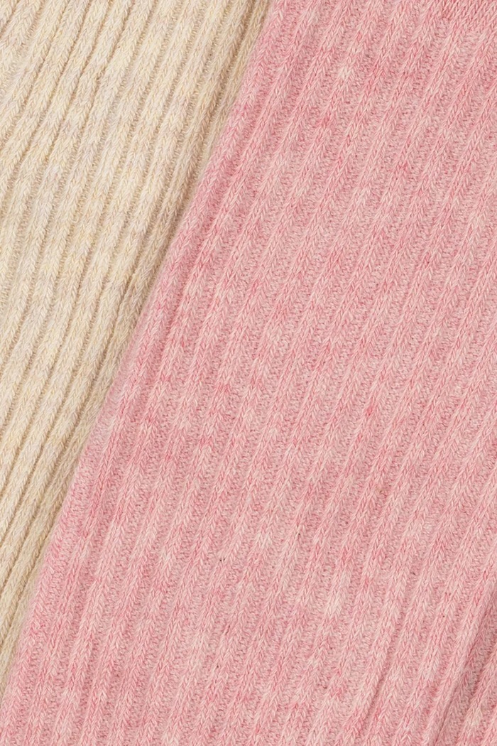 Detské pančuchy Konges Sløjd 2 PACK RIB TIGHTS 2-pak KS103648.9BYA ružová AW25