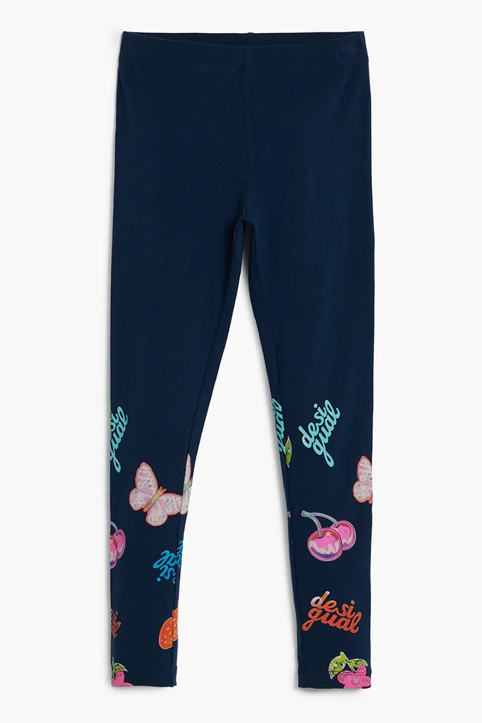 Desigual legginsy dziecięce 25WGKK01 granatowy AW25