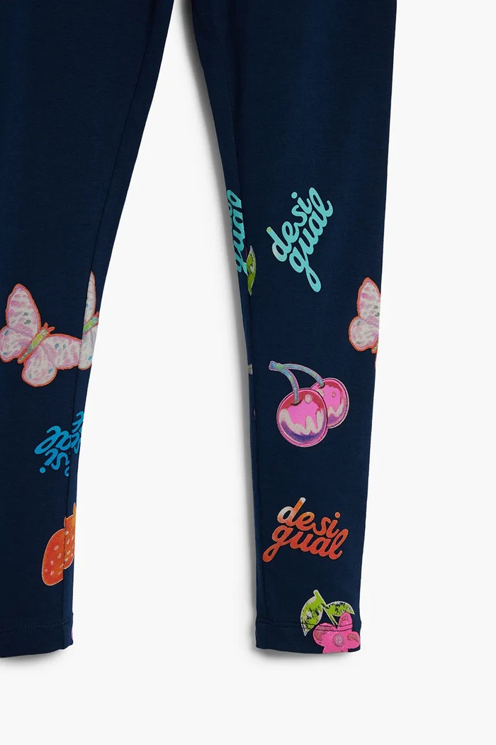 Desigual legginsy dziecięce granatowy 25WGKK01