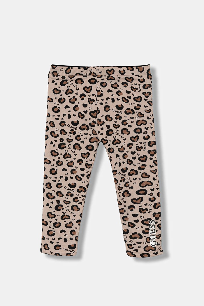 Dětské legíny Guess potisk béžová K5BB01.K6YW4.9BYA