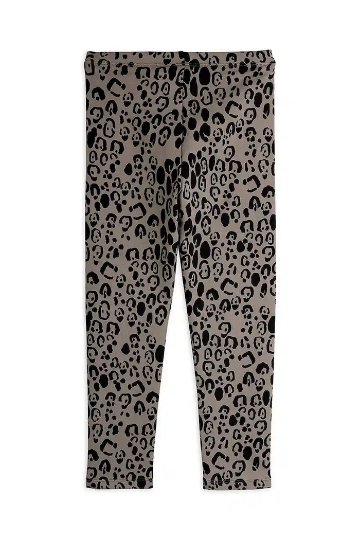 Πουκάμισο με προσθήκη μαλλιού Mini Rodini Leopard 25730127 γκρί AW25