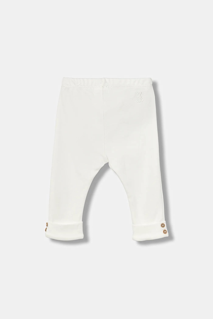 United Colors of Benetton legginsy bawełniane niemowlęce 3CDIAF026.W.seasonal biały AW25