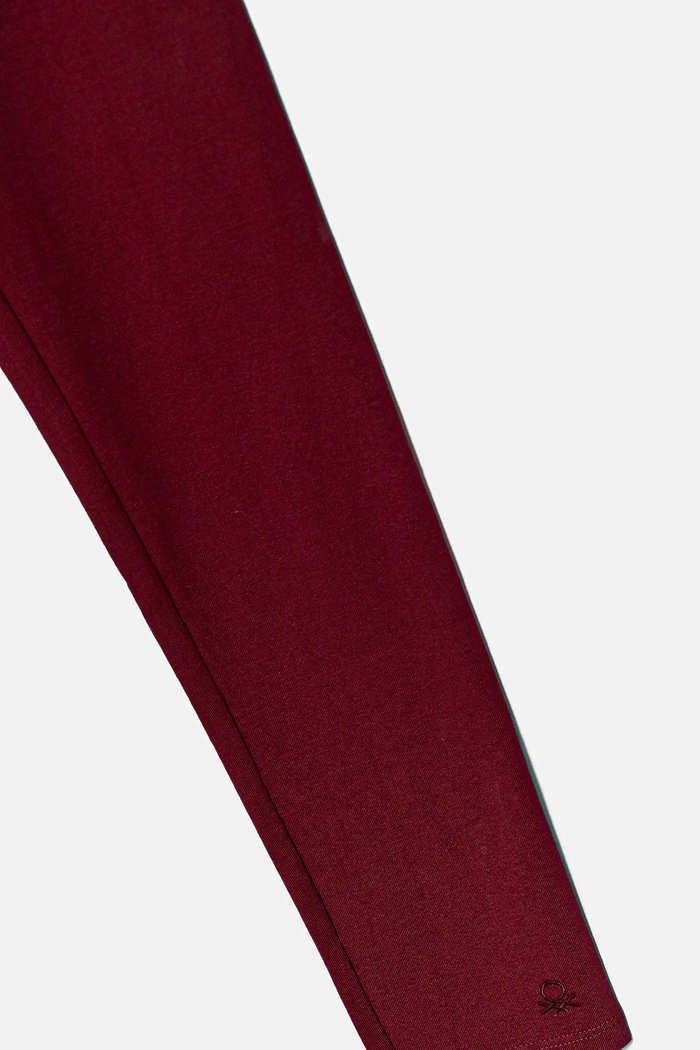 Dievča Detské legíny United Colors of Benetton 3MT1CF02G.G.Season.9BYA burgundské