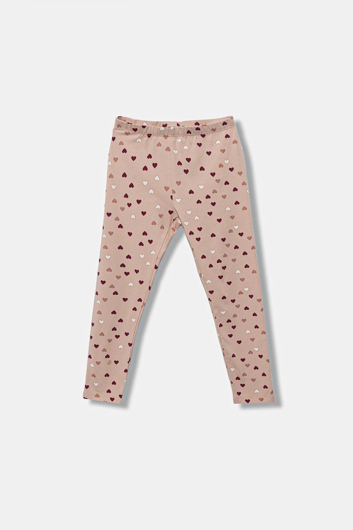 United Colors of Benetton legginsy dziecięce wzorzyste różowy 3UJJGF04X.P.seasonal