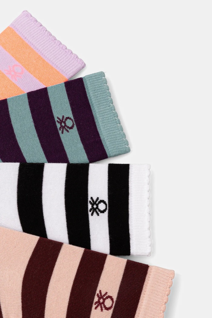 Dětské ponožky United Colors of Benetton 4-pack 6AO30704E.G.G.seasonal bílá AW25