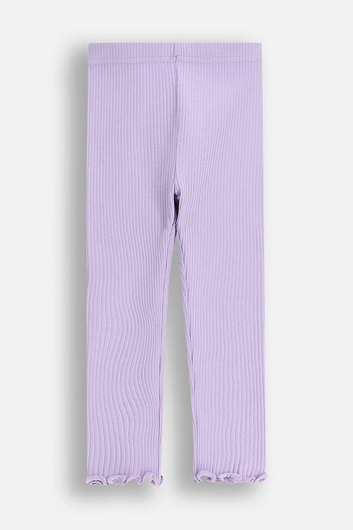 Coccodrillo legginsy z bawełną niemowlęce z elastanem fioletowy ZC5122103HGN