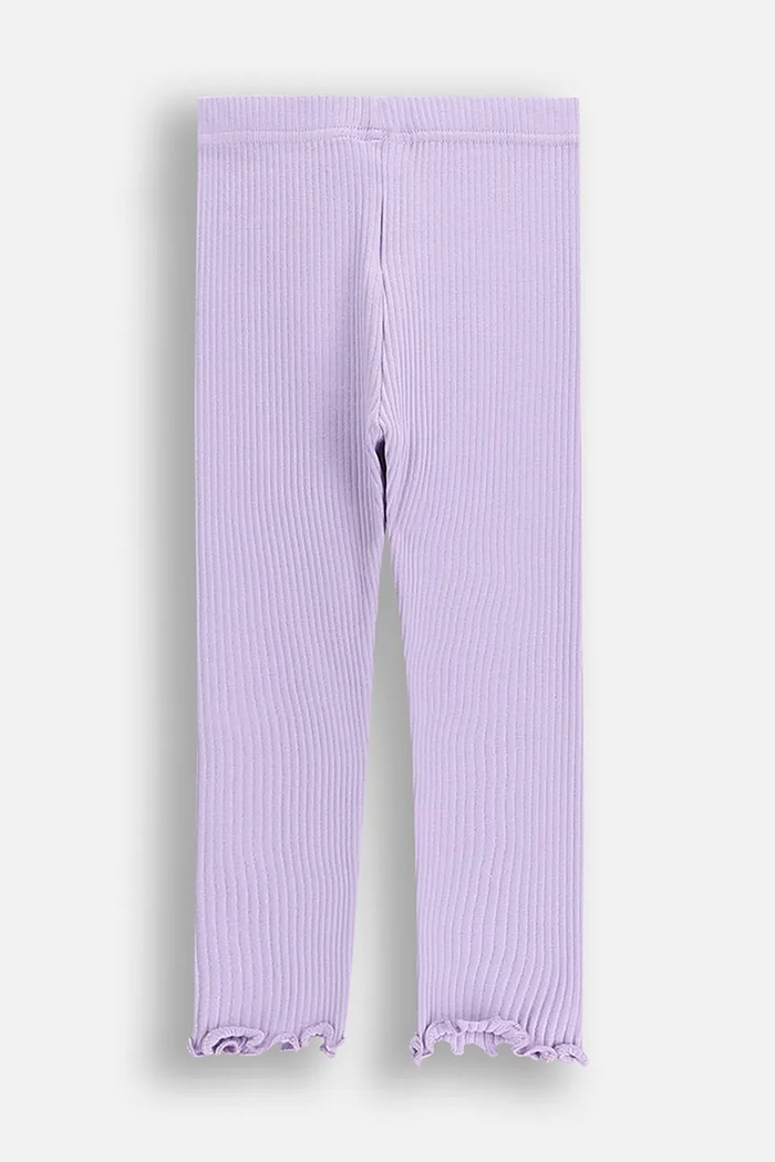 Coccodrillo legginsy z bawełną niemowlęce ZC5122103HGN fioletowy AW25