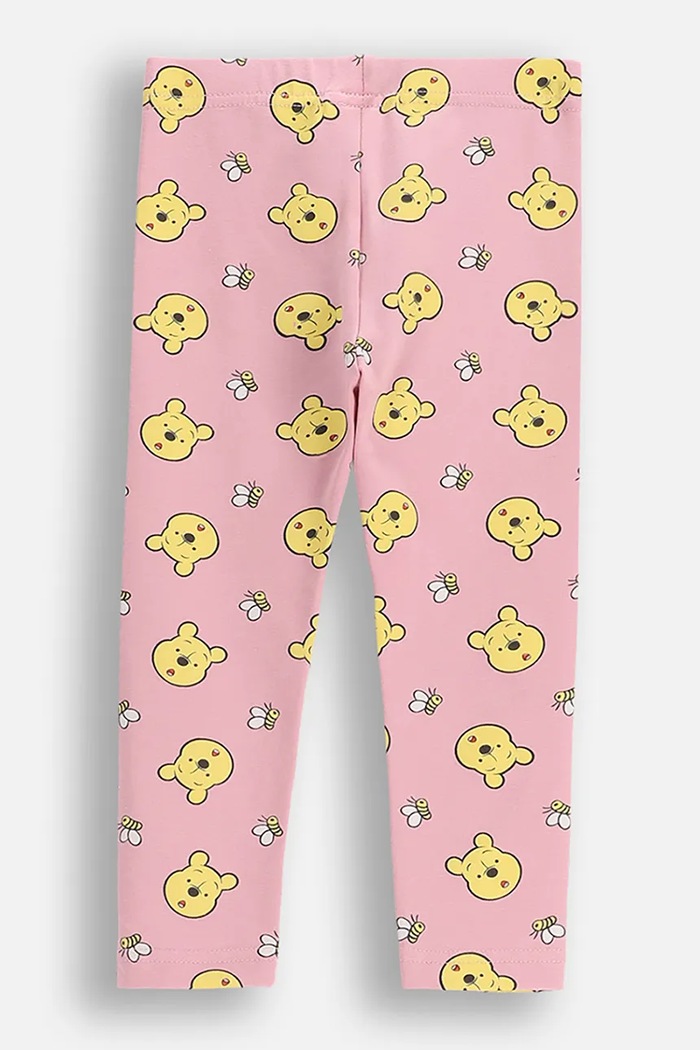Coccodrillo legginsy z bawełną niemowlęce ZC5122102LGD różowy AW25