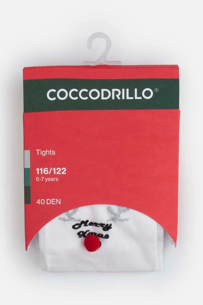 Detské pančuchy Coccodrillo Planet friendly biela ZC5380303MER