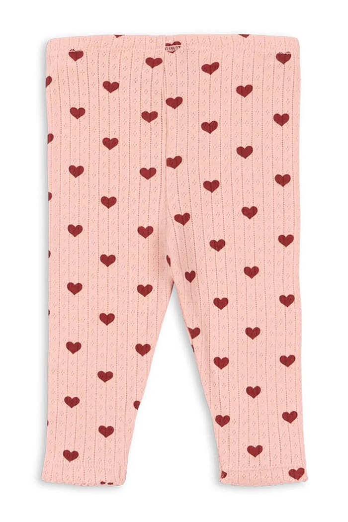 Detské bavlnené legíny Konges Sløjd MINNIE PANTS GOTS KS104515.9BYA ružová AW25