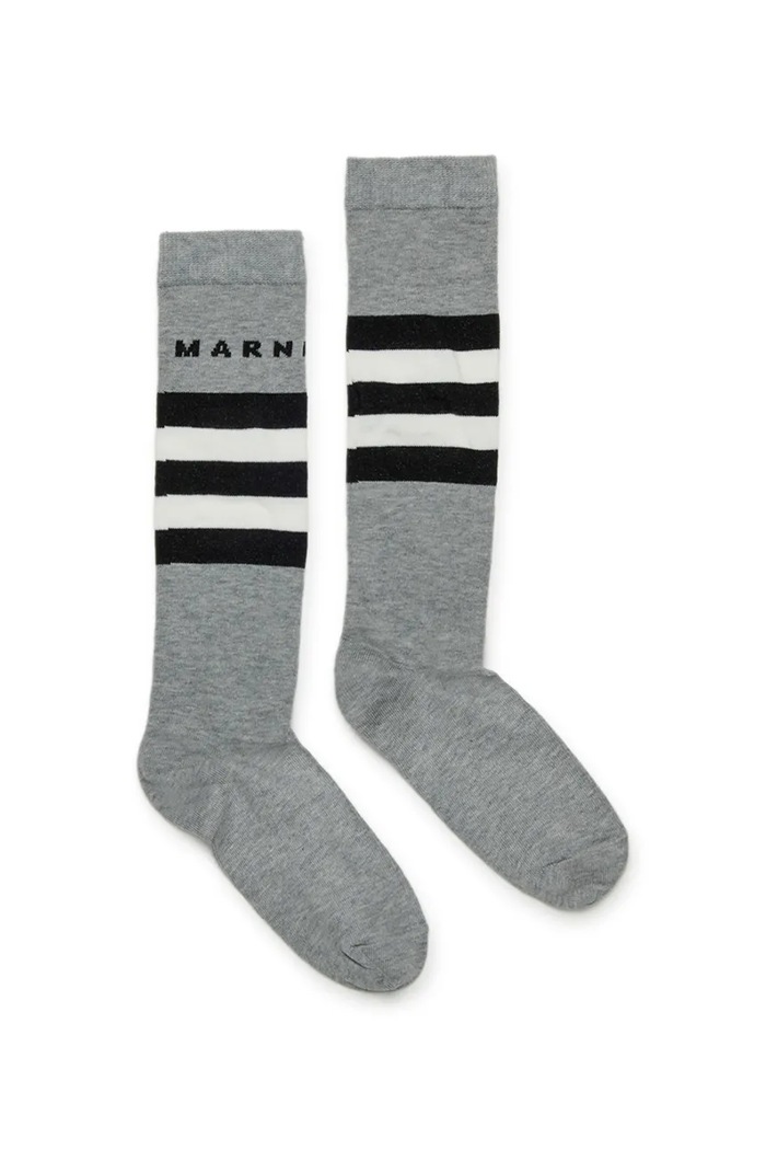 Detské ponožky Marni MZ39U SOCKS sivá M01631