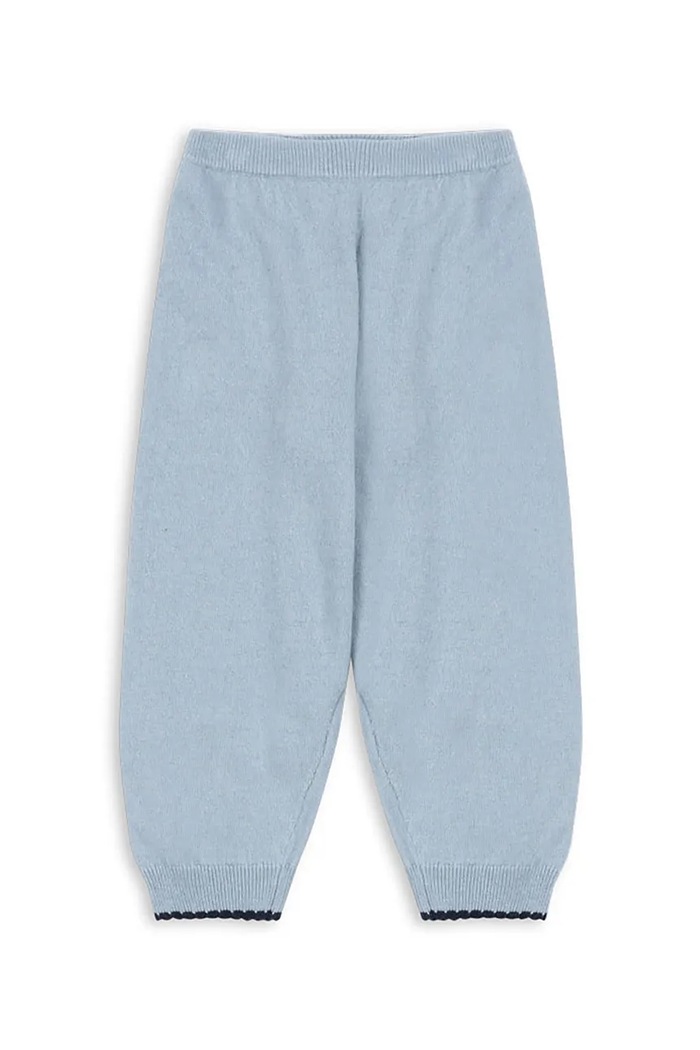 Konges Sløjd legginsy dziecięce ALEXA KNIT PANTS bawełna niebieski KS101391.9BYA