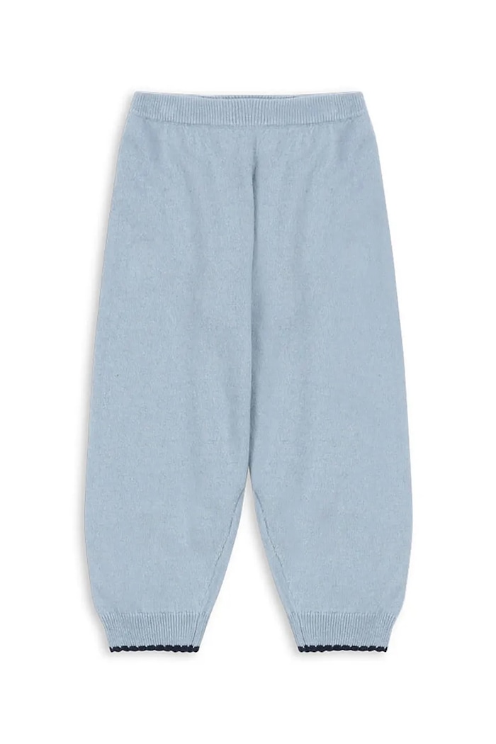 Konges Sløjd legginsy dziecięce ALEXA KNIT PANTS bawełna niebieski KS101391.9BYA
